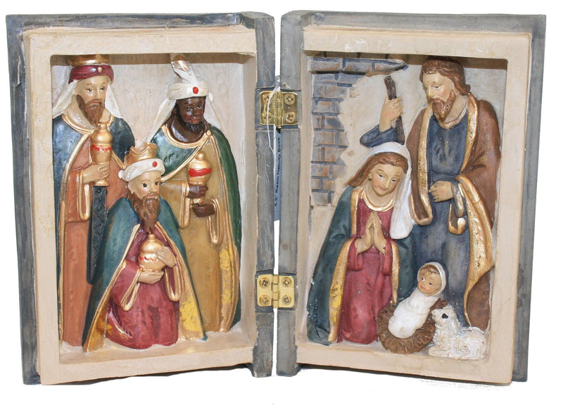 5.5 inch Resin Nativity Book - Shelburne Country Store