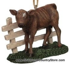 Animal Scene Ornament Ornament - Cow - Shelburne Country Store