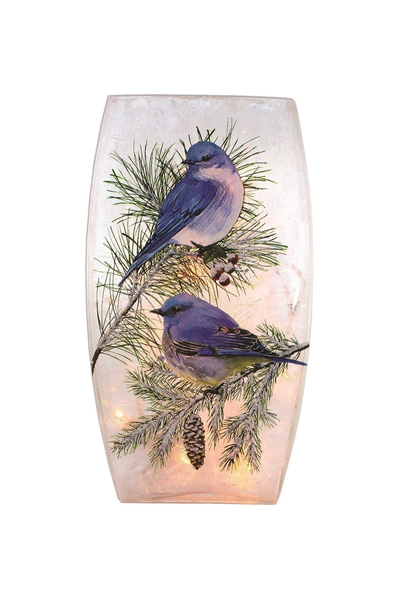 Winter Bluebird Pre-Lit Medium Vase - Shelburne Country Store