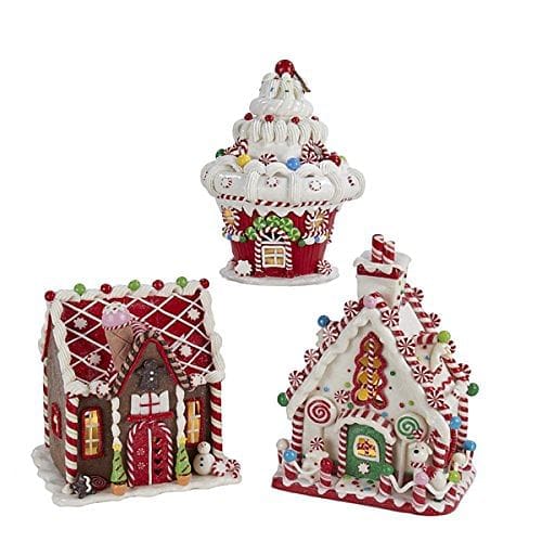 Battery-Operated Lighted Gingerbread Houses - - Shelburne Country Store