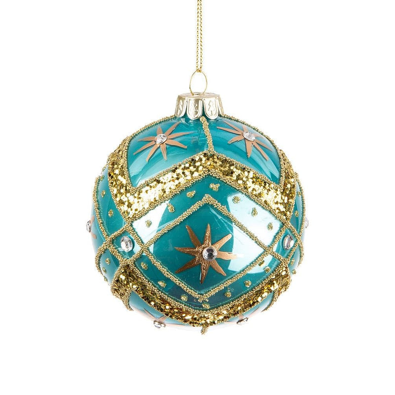 Turquoise Ball Ornament - Shelburne Country Store