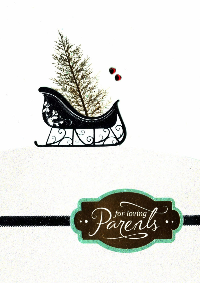 For Loving Parents Christmas Card - Shelburne Country Store