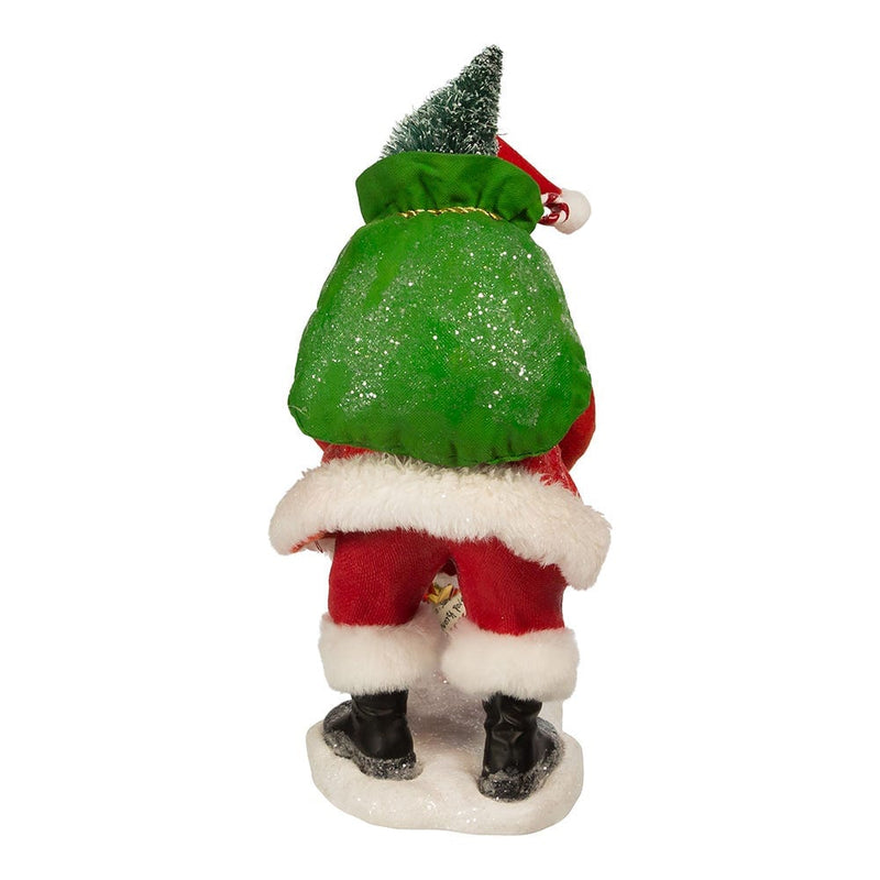 Fabriché Santa With Mailbox - 10 Inch - Shelburne Country Store