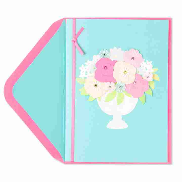 Flowers In Vase Blank Card - Shelburne Country Store