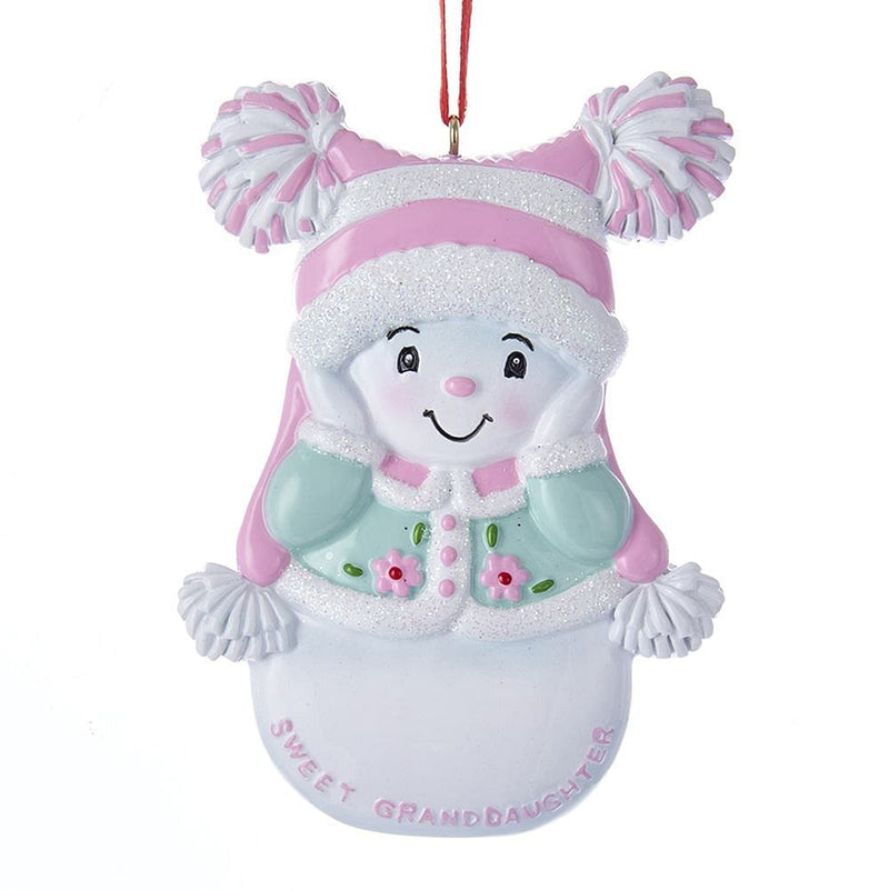 Snowgirl Sweet Granddaughter Ornament - Shelburne Country Store