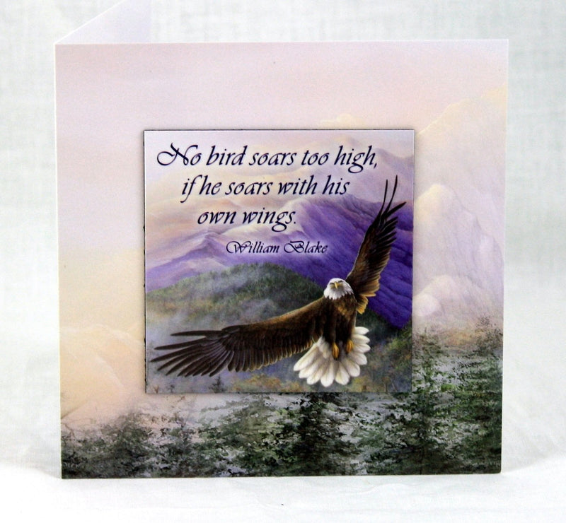 Greeting Card With Removable Magnet -  Soars Too High - Shelburne Country Store