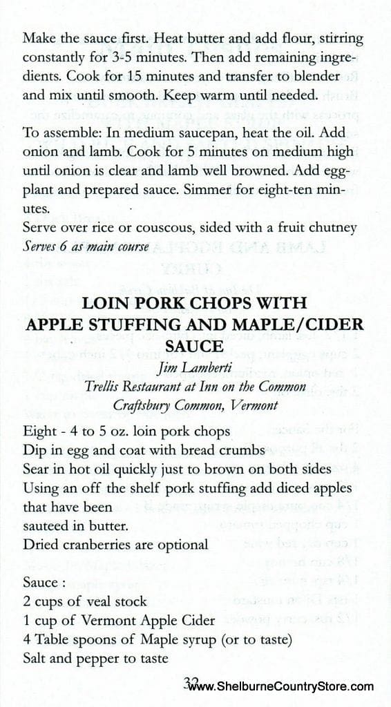 Vermont Maple Cookbook 3rd Edition - Shelburne Country Store