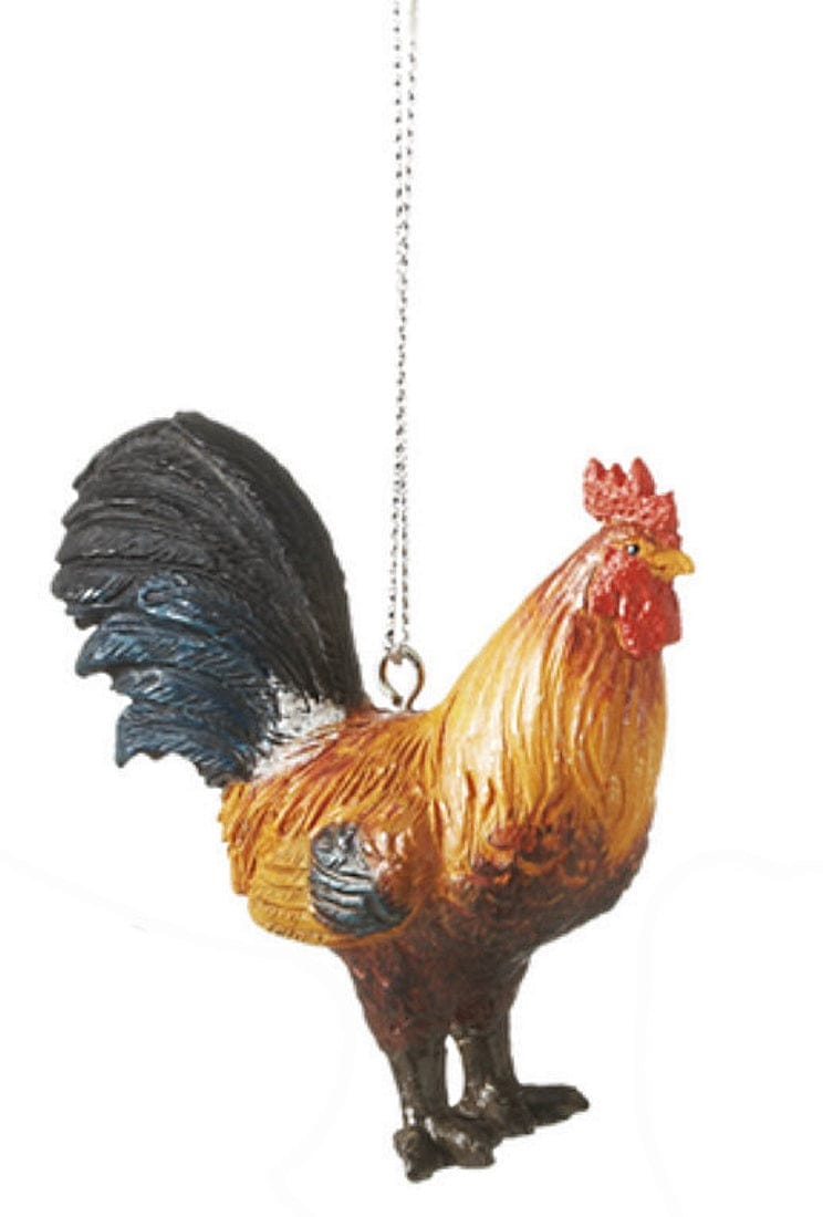 Farmhouse Chicken Ornament -  Rooster - The Country Christmas Loft