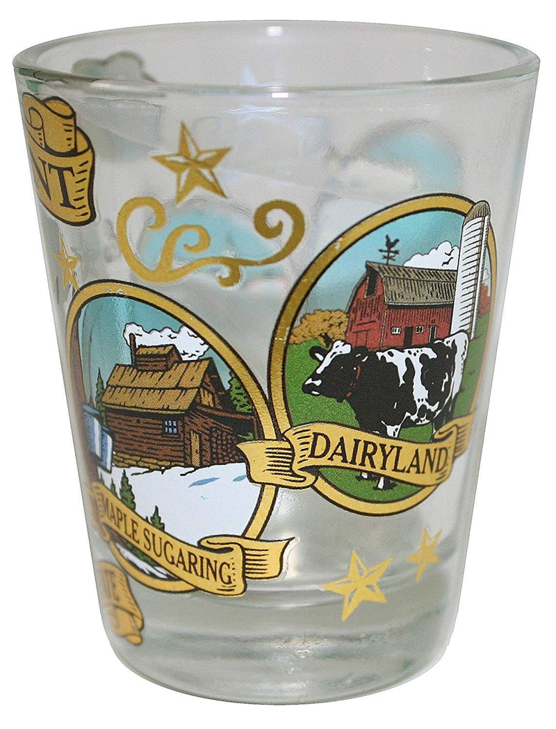 Vermont Four Icon Shot Glass - Shelburne Country Store