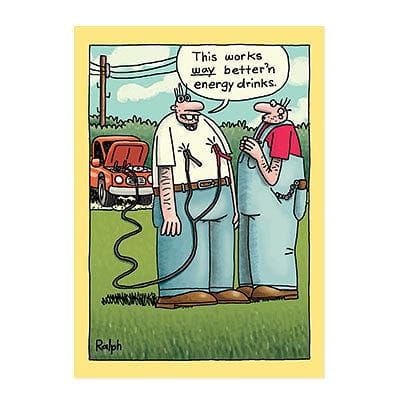 Redneck Jumper Cables Birthday Card - Shelburne Country Store