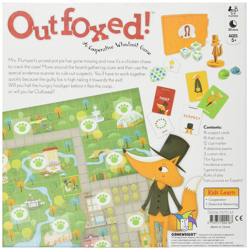 Outfoxed! Game Board Game - Shelburne Country Store