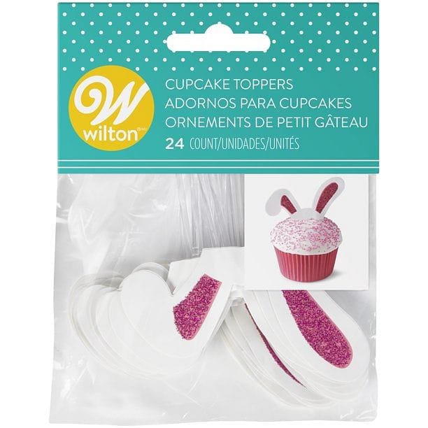 Wilton Bunny Ears Cupcake Toppers, 24-Count - Shelburne Country Store
