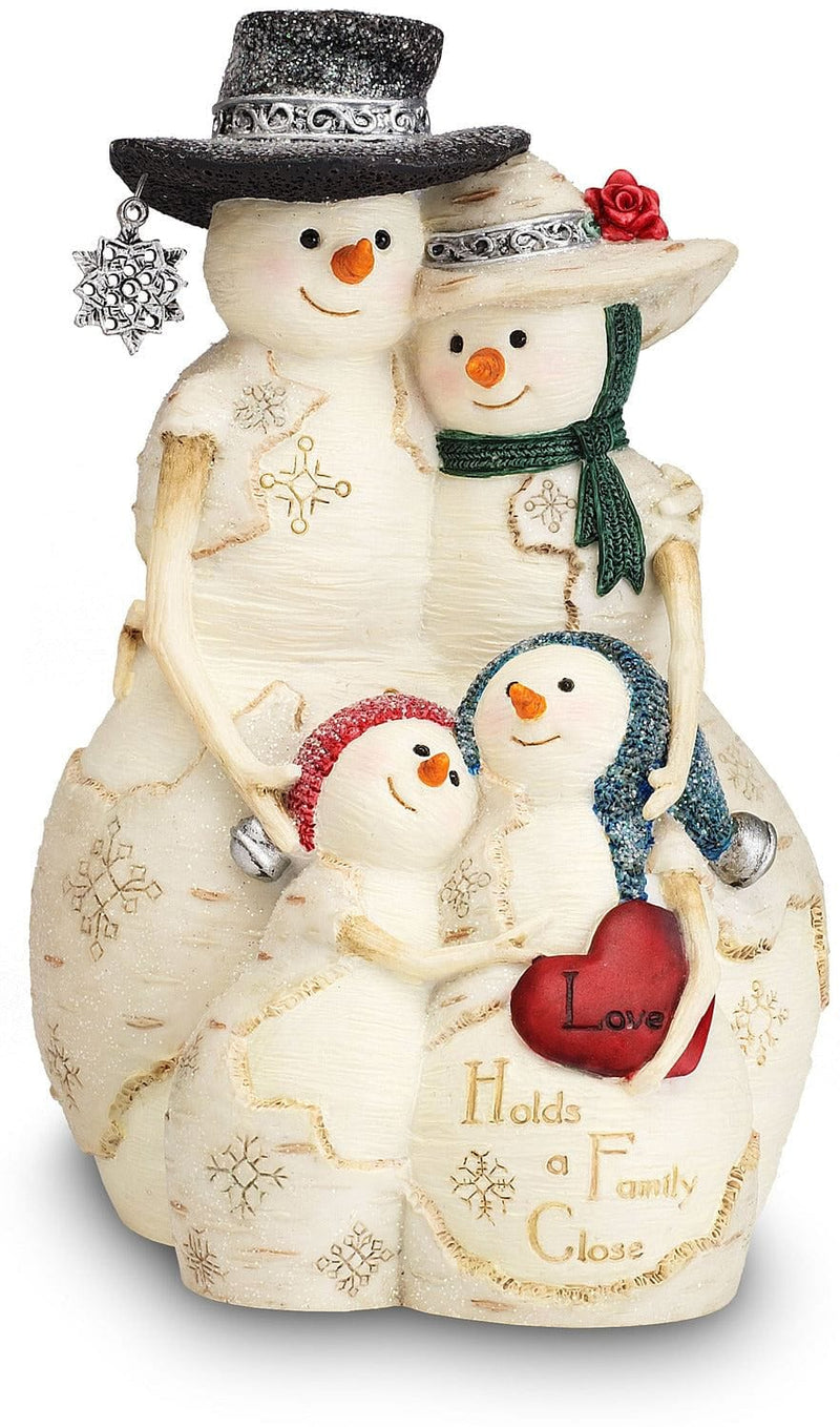 Birch Hearts Love Holds A Family Close Snowman Family of 4 - Shelburne Country Store