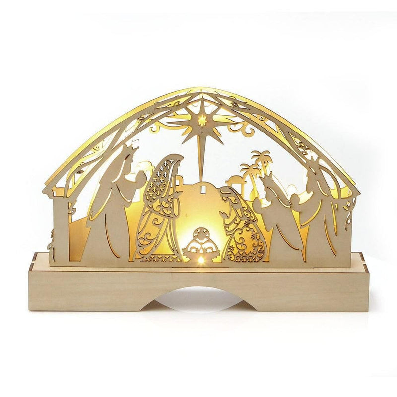 Flourish Lighted Centerpiece Nativity - Shelburne Country Store