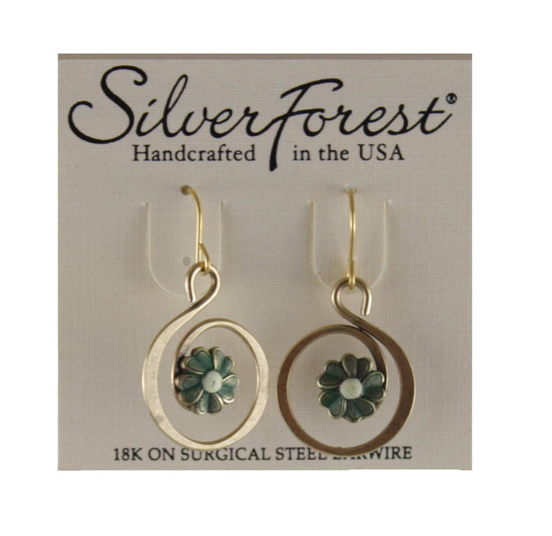 Coil With Flowers Accent Earrings - Shelburne Country Store
