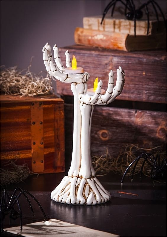 Skeleton Arms LED Votive/Tealight Candle Holder - Shelburne Country Store