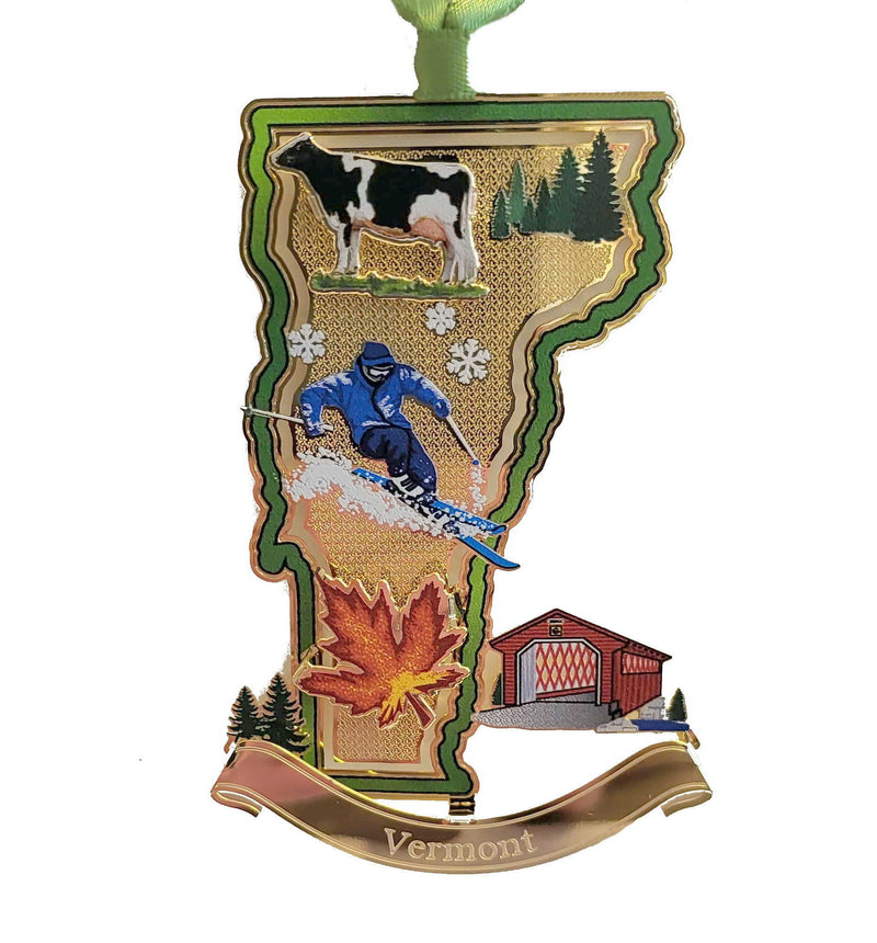 State of  Vermont Ornament - Shelburne Country Store