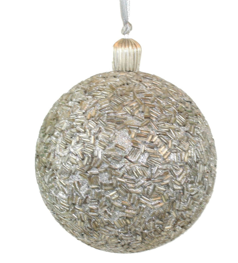 Sparkly Silver Ornament - Shelburne Country Store