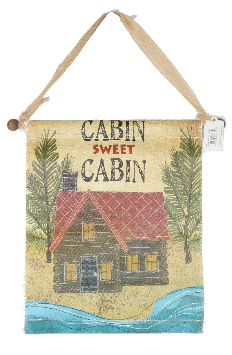 Canvas Wall Hanging - Cabin Sweet Cabin - Shelburne Country Store