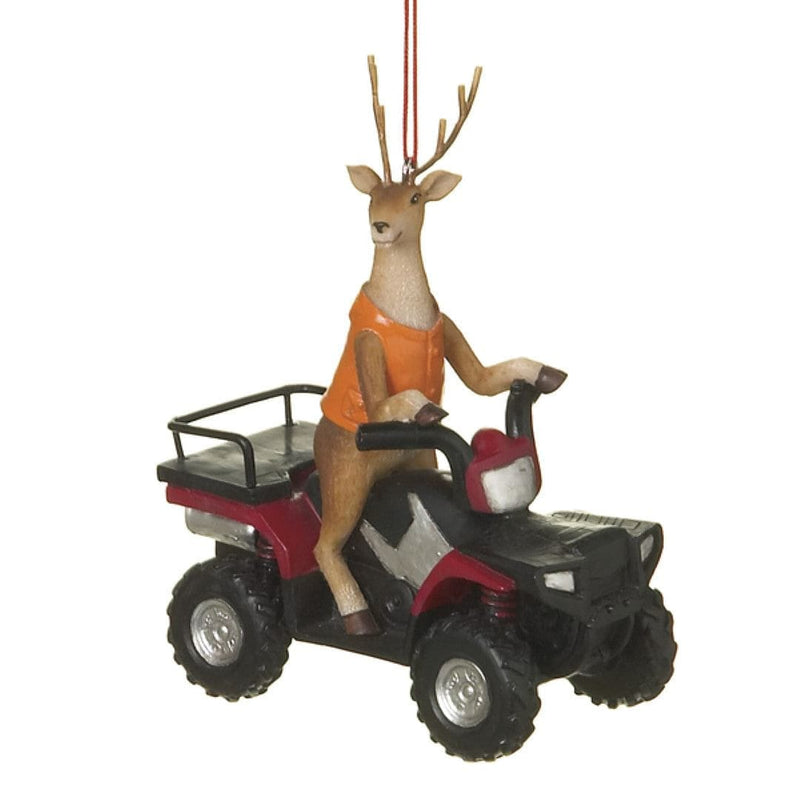 Deer Hunter on ATV Ornament - Shelburne Country Store
