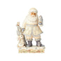 White Woodland Santa with Owl - Shelburne Country Store