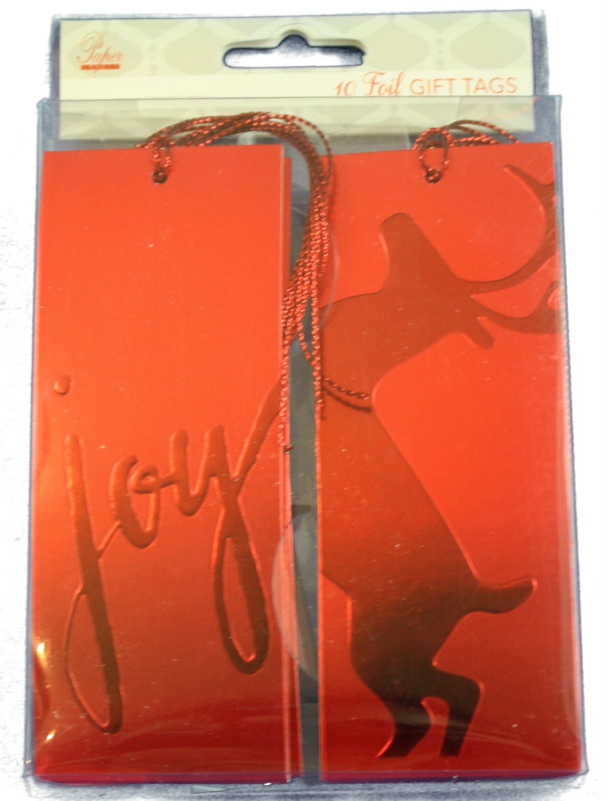 Foil Embossed Tie Gift Tags 10 Pack - - Shelburne Country Store
