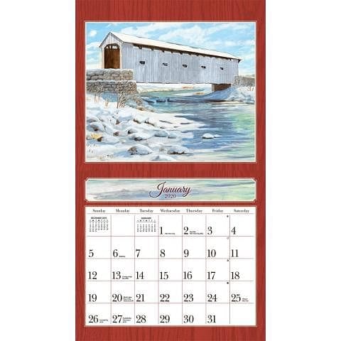2020 Covered Bridge Wall Calendar - Shelburne Country Store