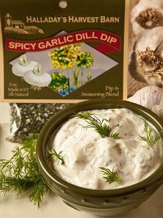 Halladays Spicy Garlic Dill Dip - Shelburne Country Store