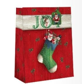 Country Christmas Gift Bag - Large - Joy Stocking - Shelburne Country Store