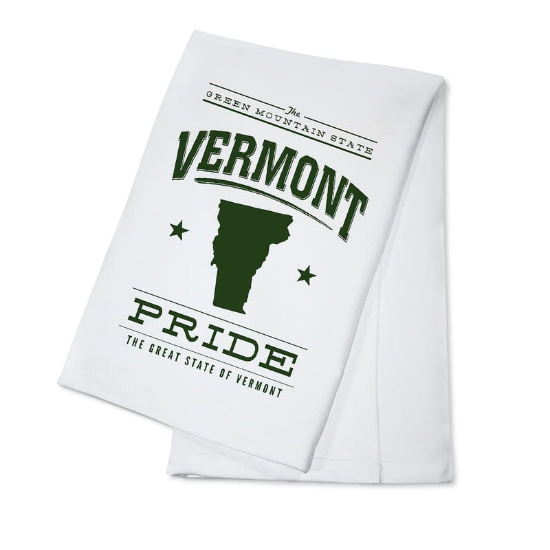 Tea Towel - Vermont State Pride - Green on White - Shelburne Country Store