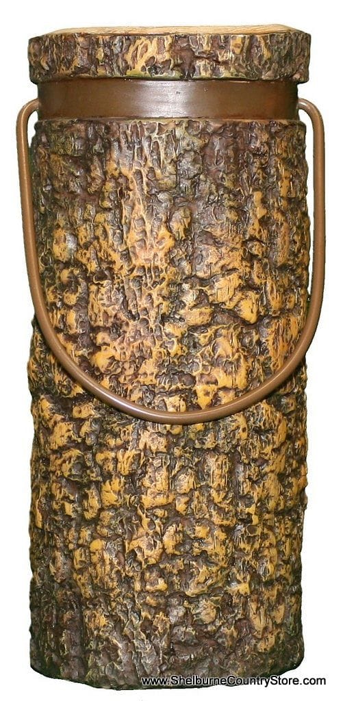 Resin Log Bucket - - Shelburne Country Store