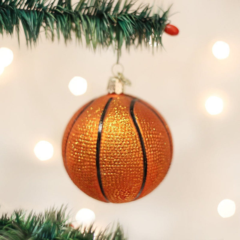 Old World Christmas Basketball Glass Ornament - Shelburne Country Store