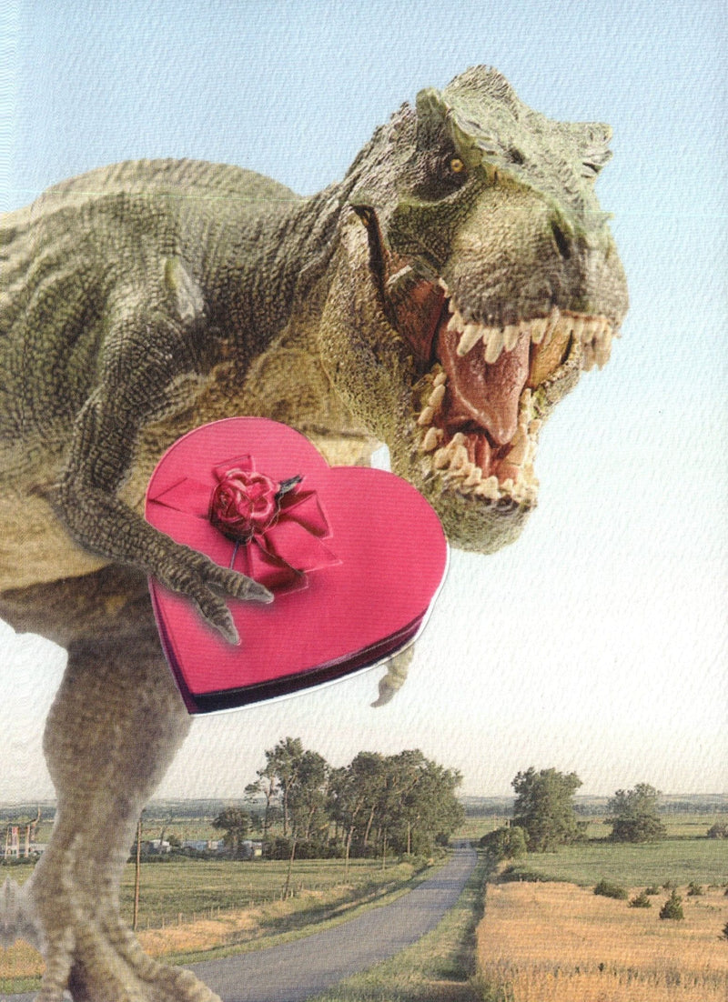 Dinosaur Valentines Day Greeting Card - Shelburne Country Store