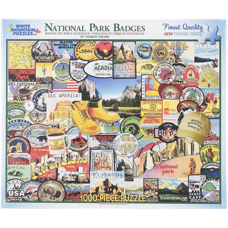 National Park Badges Puzzle - 1000 Piece - Shelburne Country Store