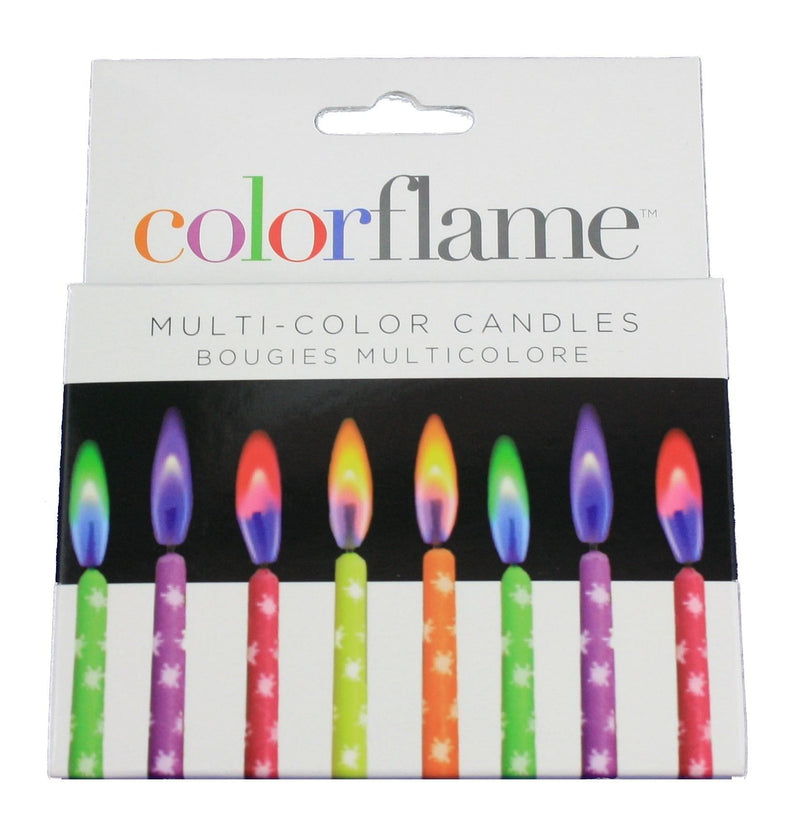 Color Flame Cake Candles - - Shelburne Country Store