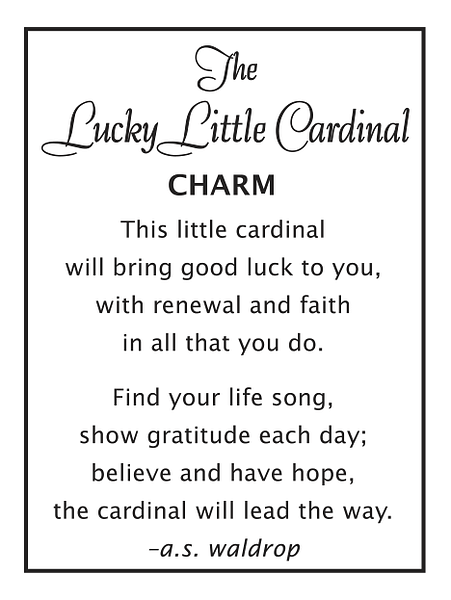 The Lucky Little Cardinal Charm - Shelburne Country Store