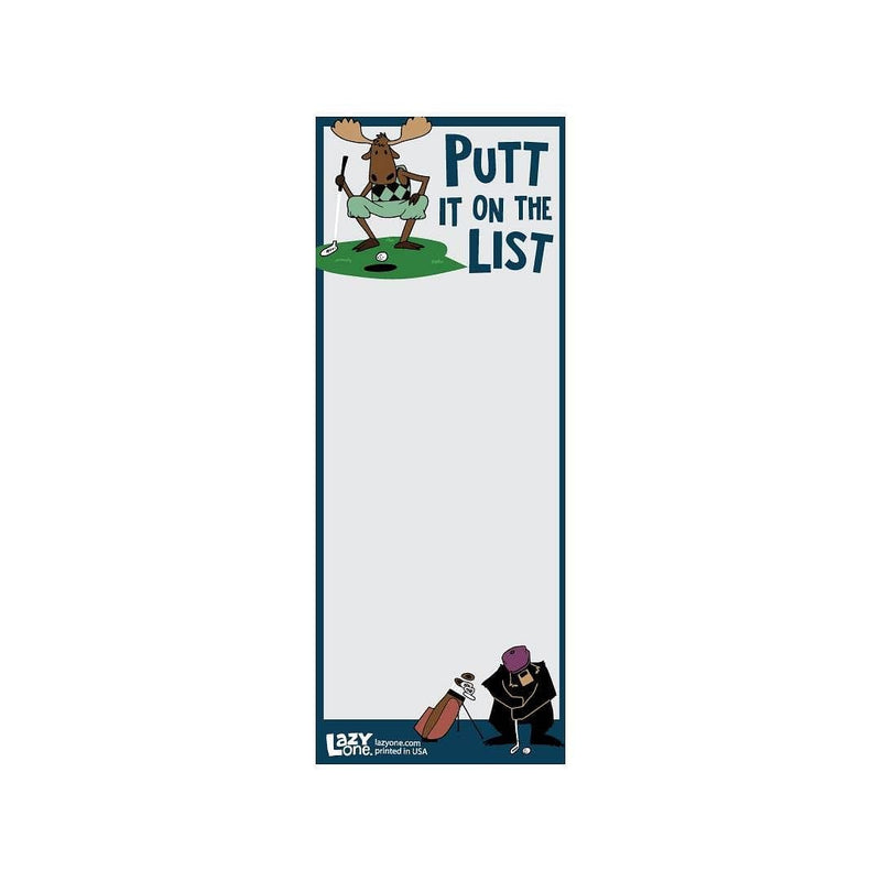 Magnetic Notepad - Putt On List - Shelburne Country Store