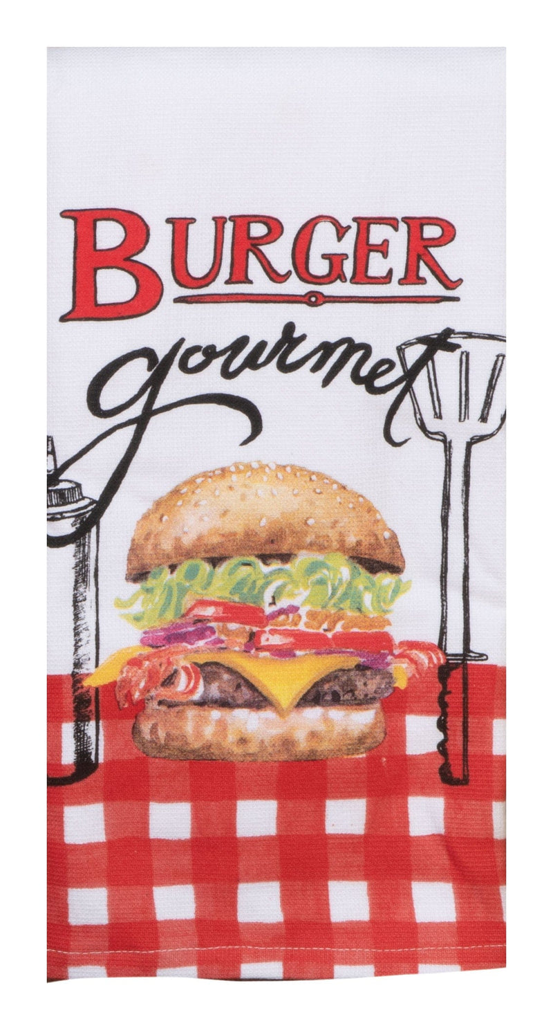 BBQ Time Burger Gourmet Dual Purpose Terry Towel - Shelburne Country Store
