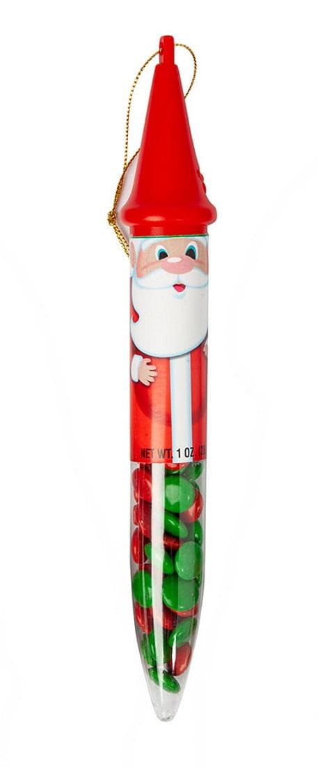 Icicle Ornament Tube with Chocolate Lentils - - Shelburne Country Store