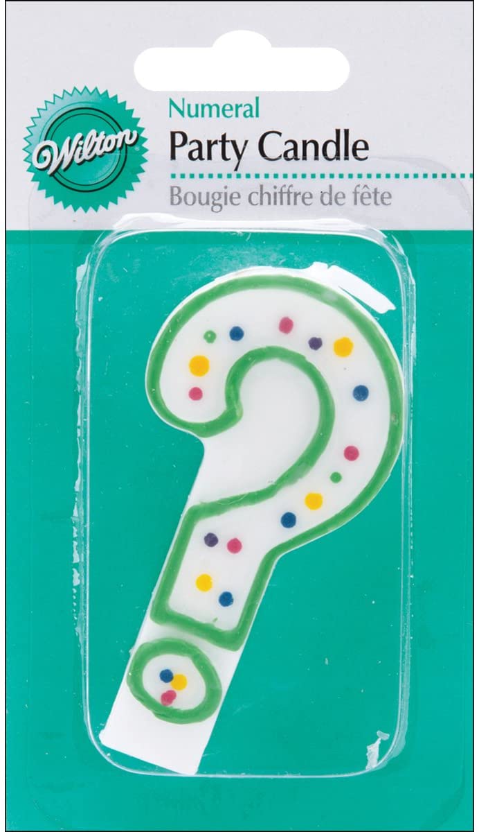 Birthday Candle Question Mark - Green - Shelburne Country Store