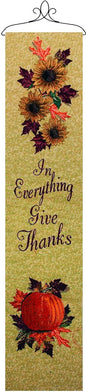 In Everything Thing Give Thanks Tapestry Bellpull - Shelburne Country Store
