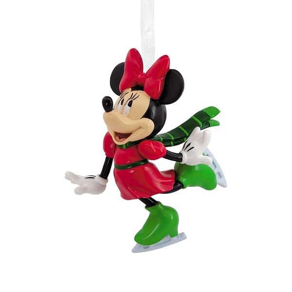 Minnie Mouse Skating Ornament - Shelburne Country Store