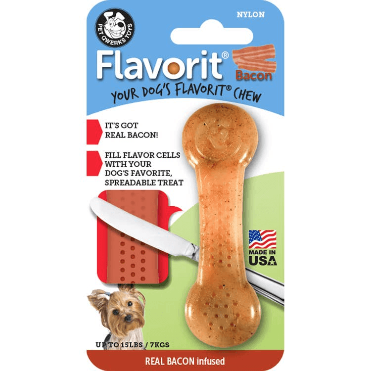 Flavorit Bone Bacon Infused Dog Chew Toy - Shelburne Country Store