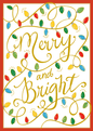 Merry And Bright - Christmas Card Box - 16 Cards (4.75'' x 6'') - Shelburne Country Store