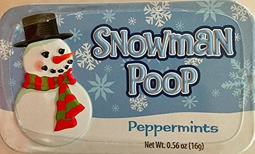 Snowman Peppermint Poop Tin - Shelburne Country Store
