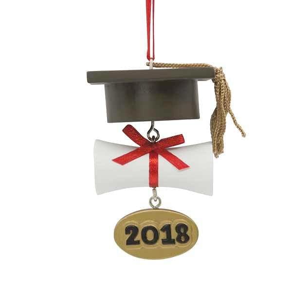 2018 Cap & Scroll Graduation Ornament - Shelburne Country Store