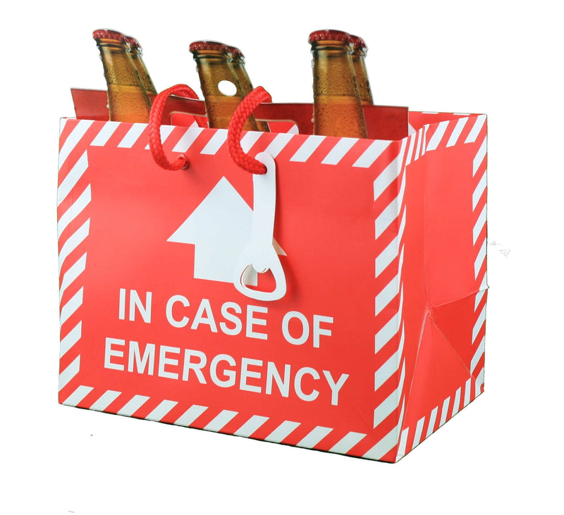 Heavyweight 6-pack Gift Bag -  In Case of Emergency - Shelburne Country Store