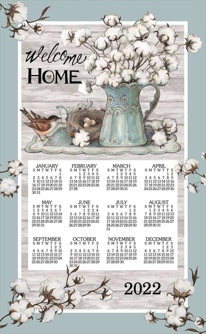 2022 Linen Calendar Towel -  Cottonwood - Shelburne Country Store