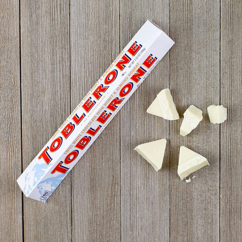Toblerone Swiss White Chocolate with Salted Caramelized Almonds & Honey - Shelburne Country Store