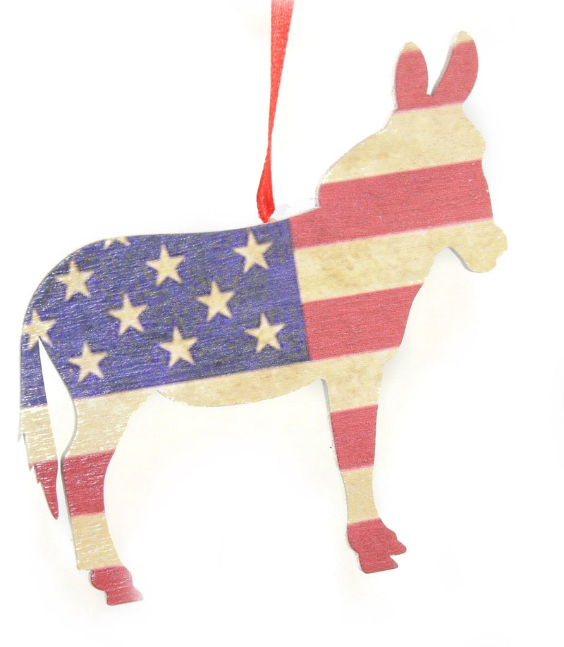 Wooden Americana Party Ornament - Republican - Shelburne Country Store